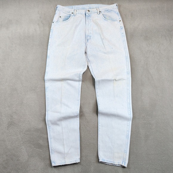 Wrangler 38x34 Vintage Made in USA Acid Wash Jeans Straight Leg 96501WM 90s — photo 2